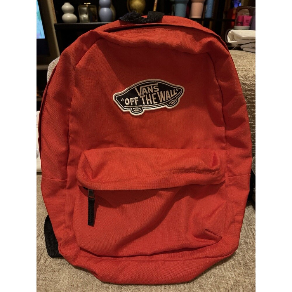 EUC Vans Old Skool Classic Backpack Poppy Ember Red